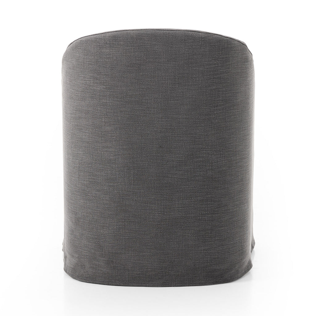 Cove Dining Chair With Casters - Bergamo Charcoal