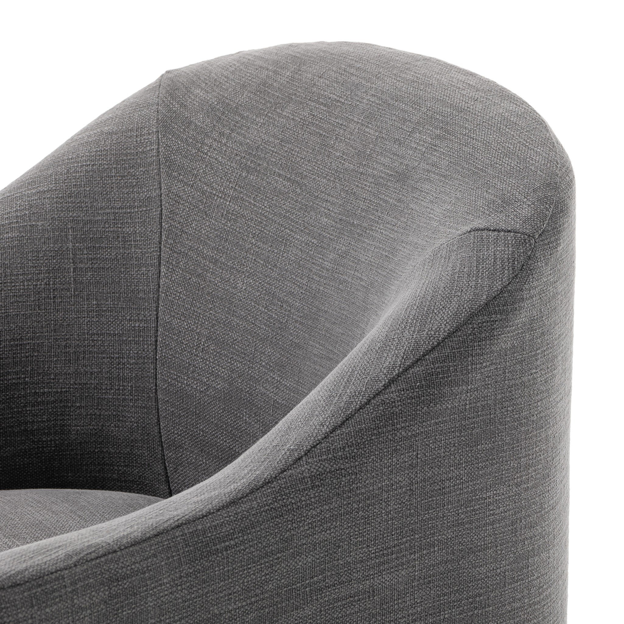 Cove Dining Chair With Casters - Bergamo Charcoal