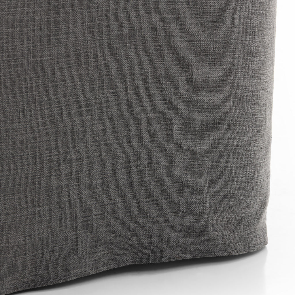 Cove Dining Chair With Casters - Bergamo Charcoal