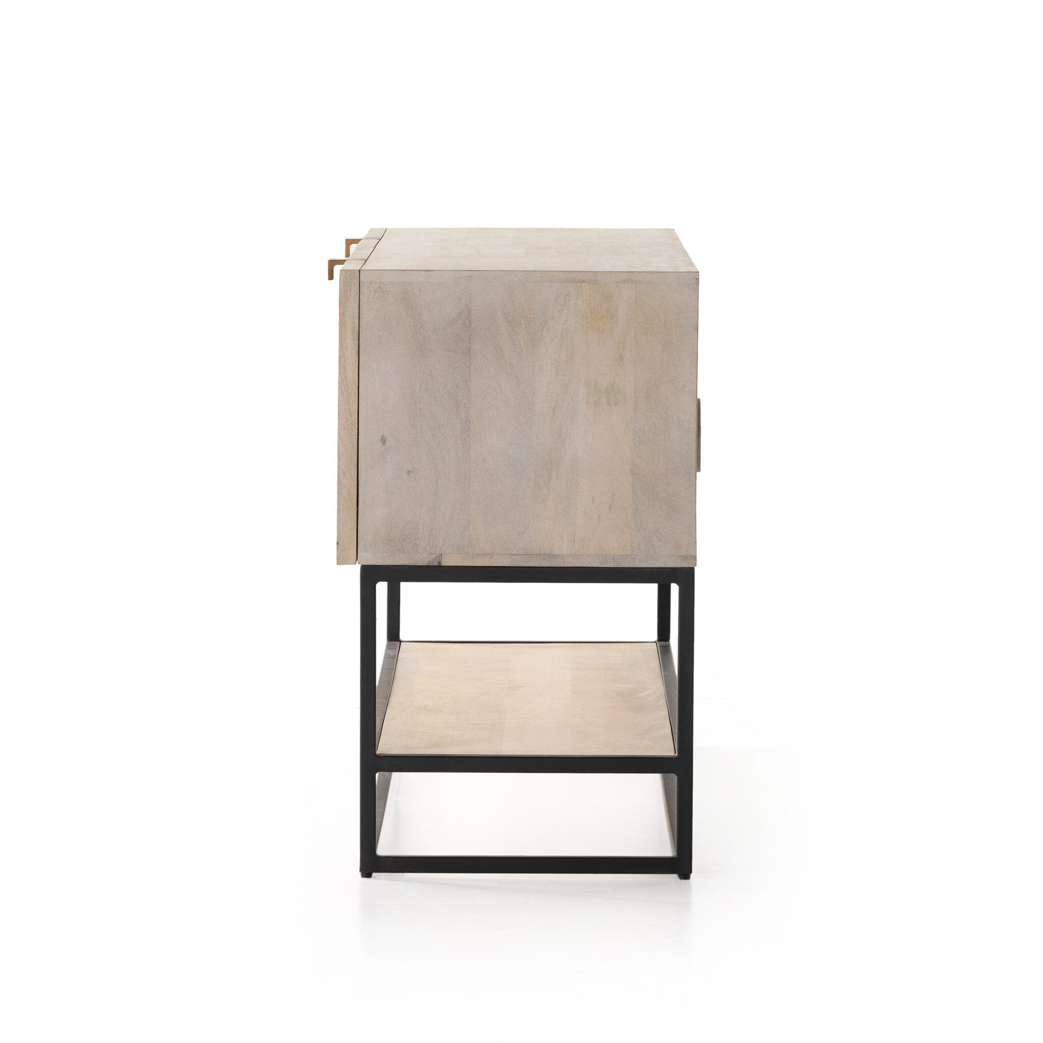 Kelby Small Media Console - Light Wash Mango