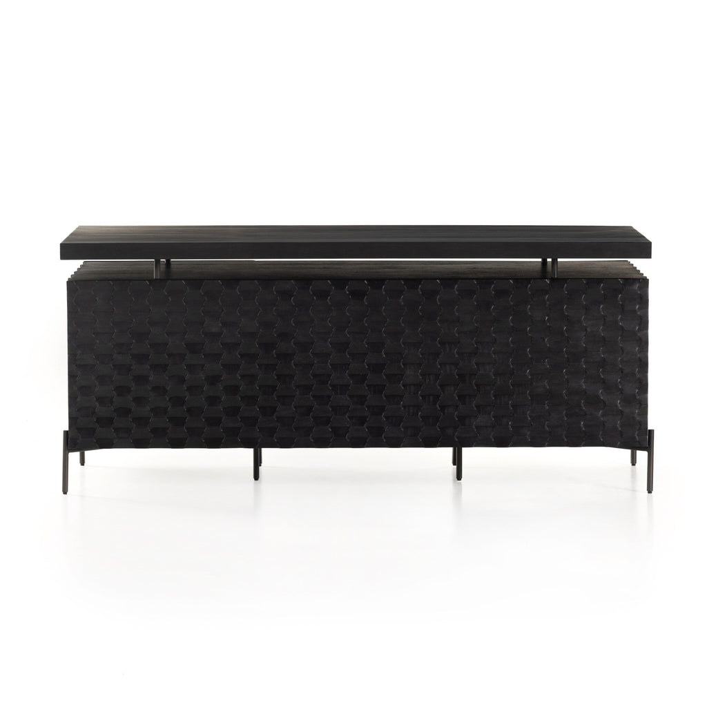 Raffael Desk - Carved Black Wash