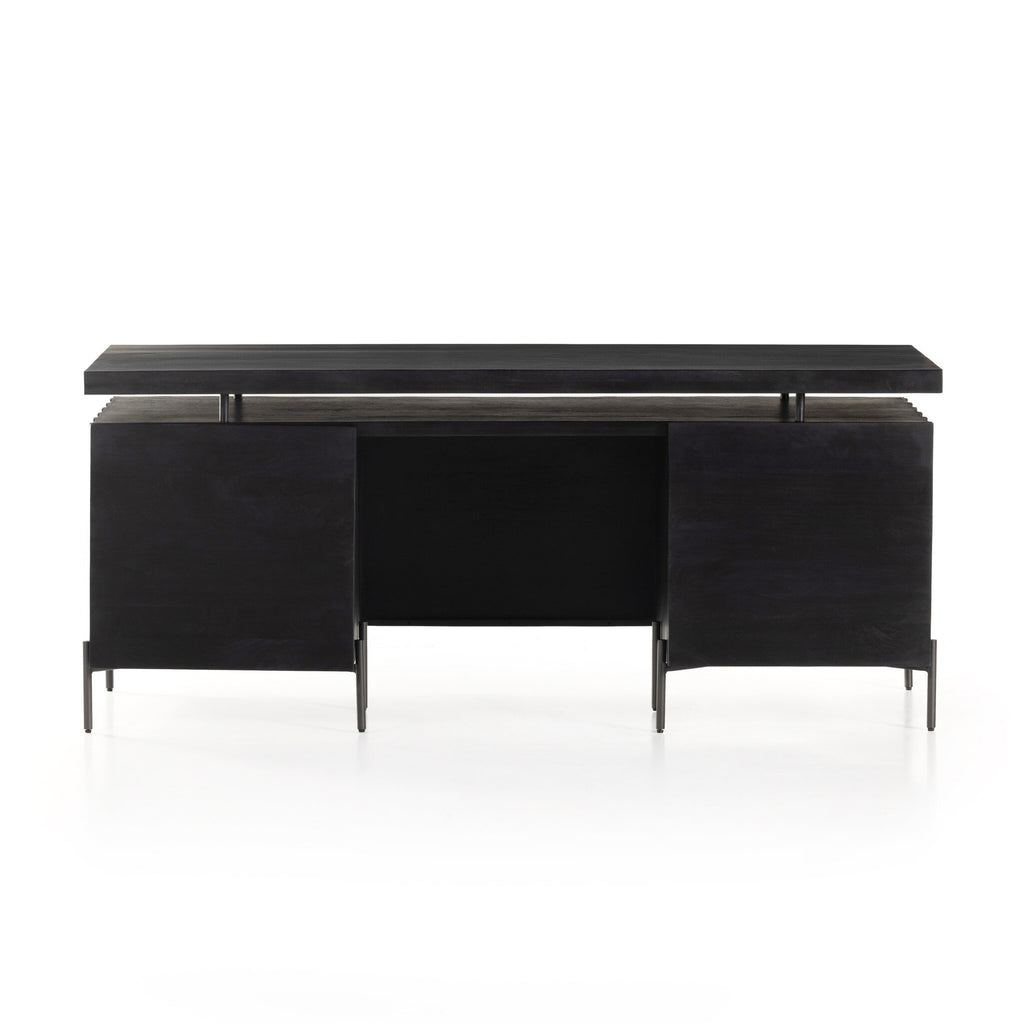 Raffael Desk - Carved Black Wash