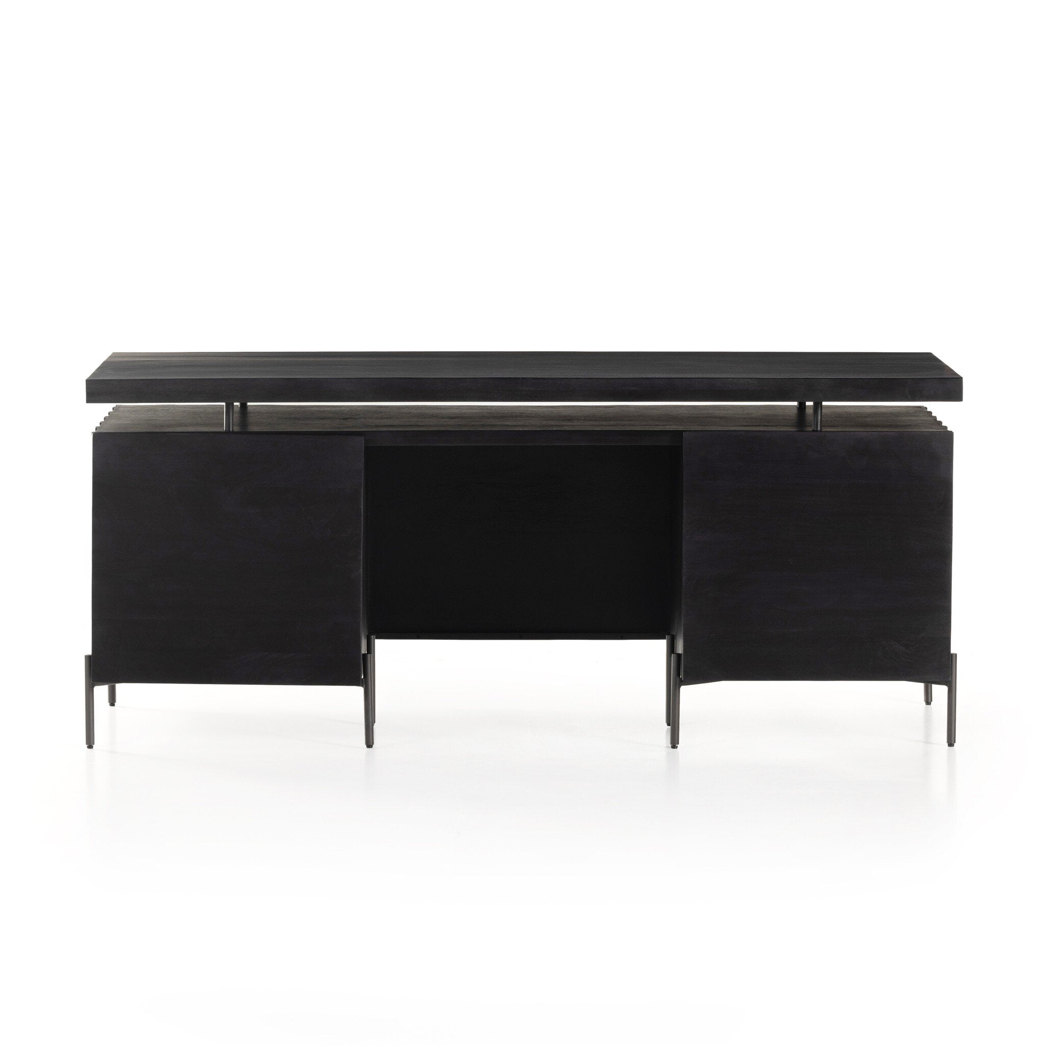 Raffael Desk - Carved Black Wash