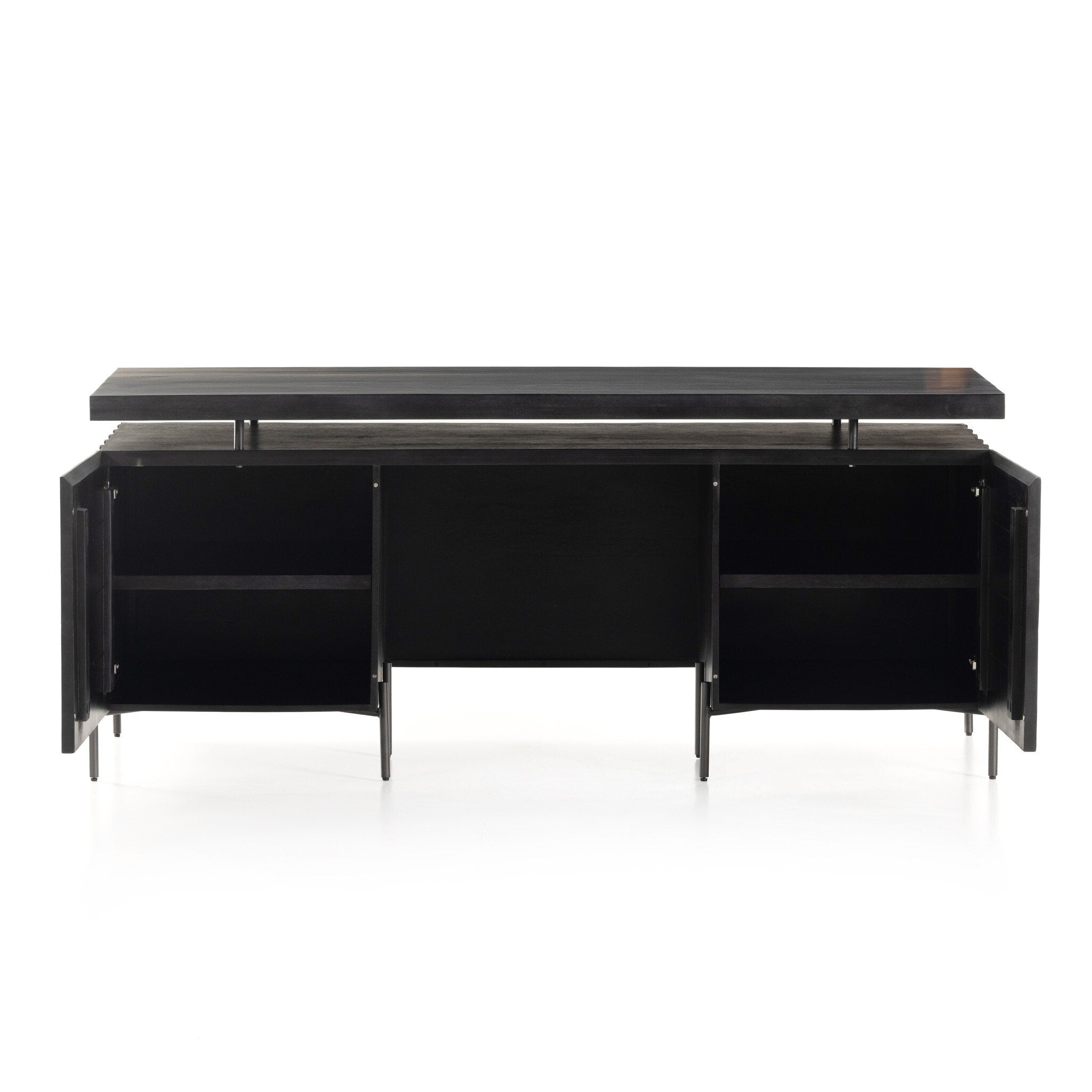 Raffael Desk - Carved Black Wash