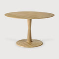Torsion Dining Table | Varnished Oak | Round | 50" X 50"