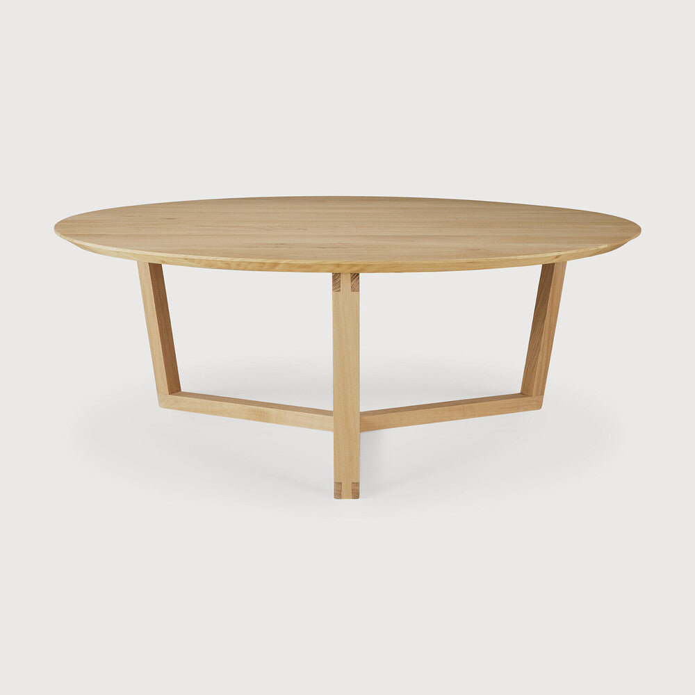 Tripod Coffee Table | Varnished Oak | Round