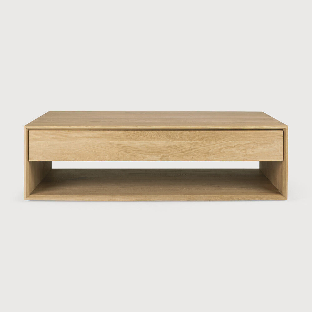 Nordic Coffee Table | Oak | 1 Drawer | Rectangular