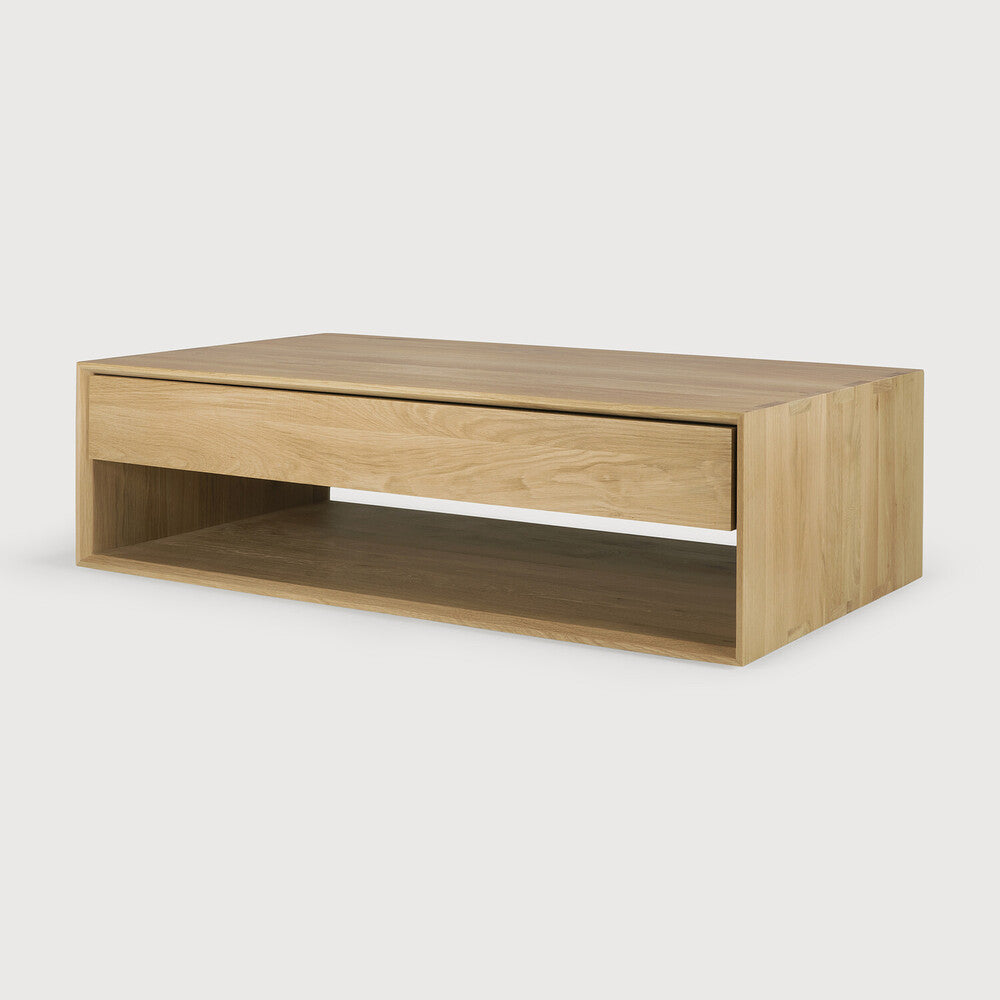 Nordic Coffee Table | Oak | 1 Drawer | Rectangular