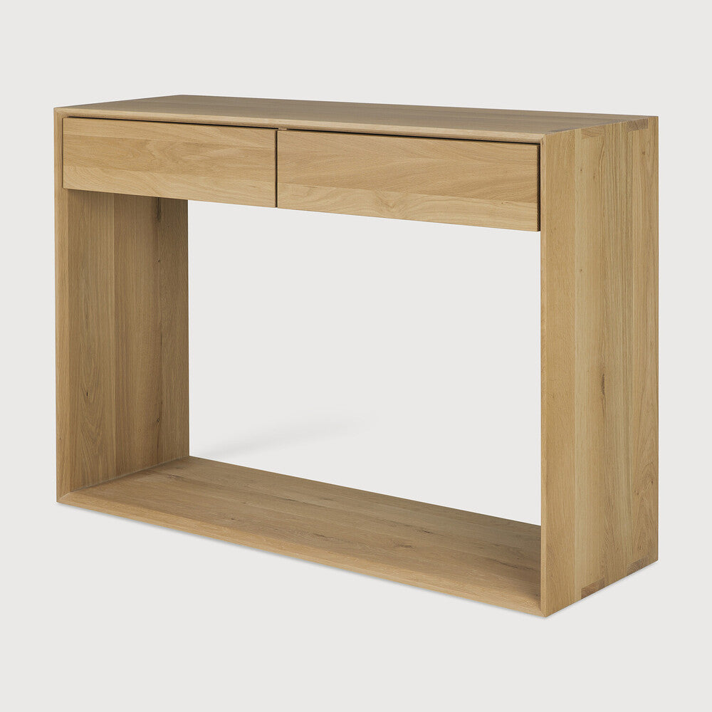 Nordic Console | Oak | 2 Drawers