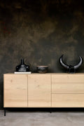 Whitebird Sideboard | Varnished Oak | 2 Doors | 3 Drawers