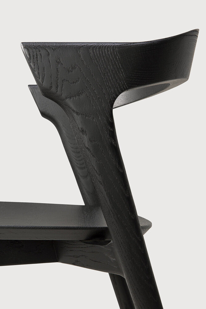 Bok Dining Chair | Varnished Oak | Black
