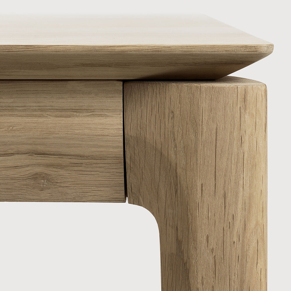 Bok Extendable Dining Table | Varnished Oak | Rectangular | 55"|87" X 35"