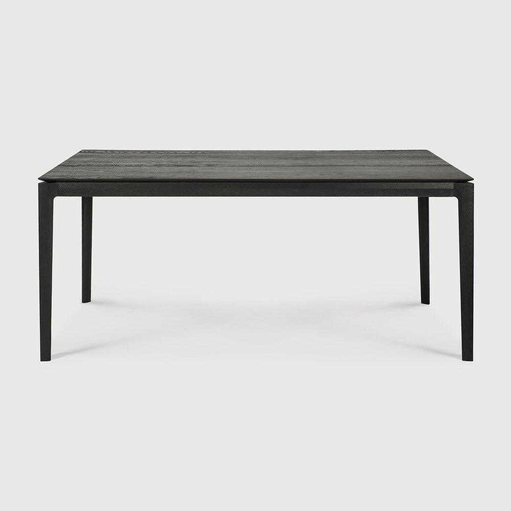 Bok Dining Table | Varnished Oak | Black | Rectangular | 71" X 35"