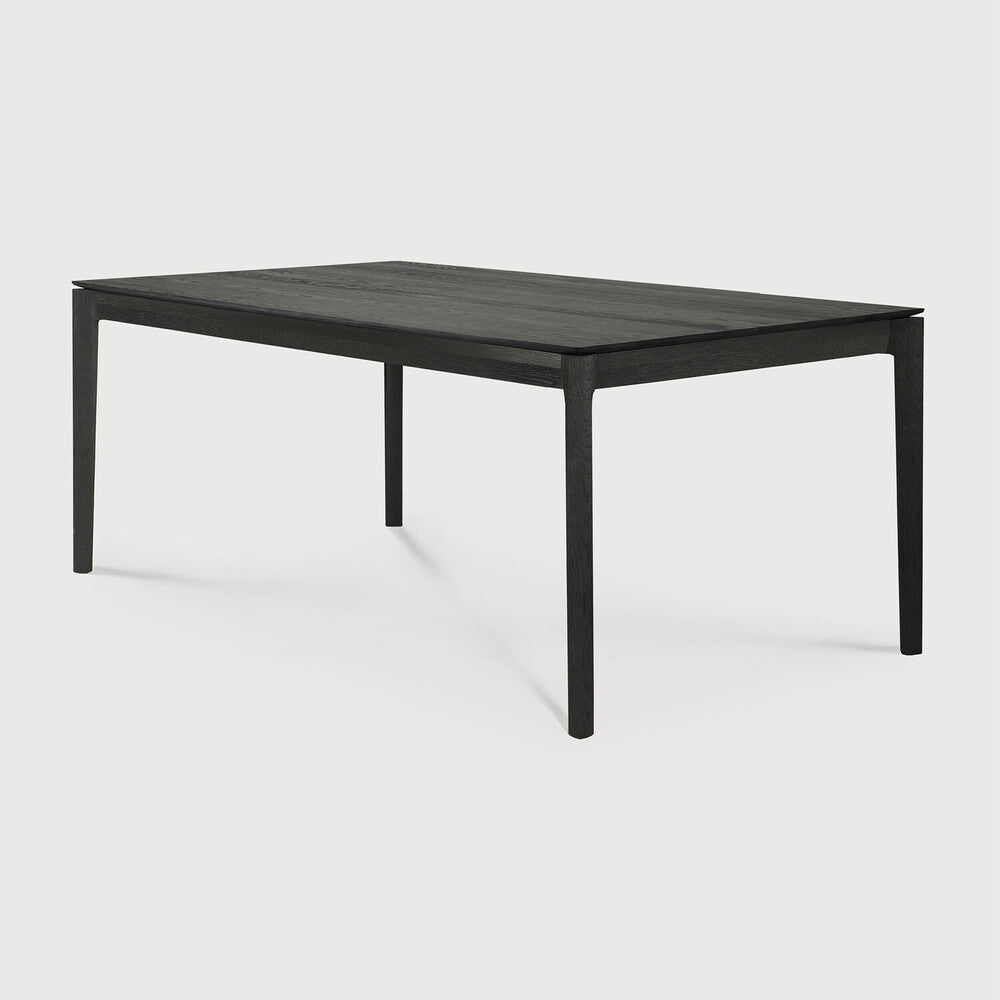 Bok Dining Table | Varnished Oak | Black | Rectangular | 71" X 35"