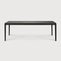 Bok Dining Table | Varnished Oak | Black | Rectangular | 87" X 37"