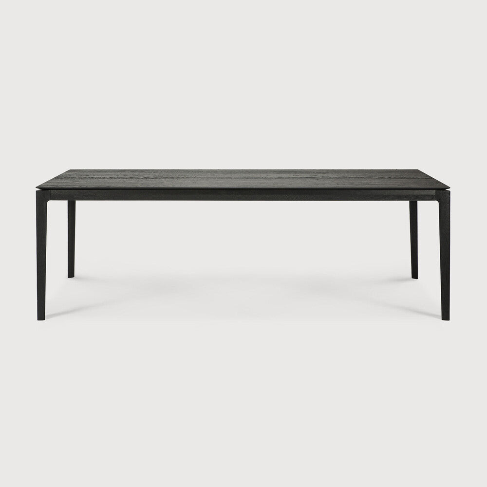 Bok Dining Table | Varnished Oak | Black | Rectangular | 94" X 39"