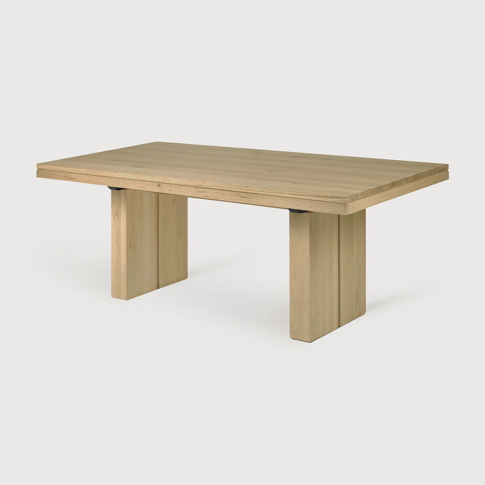 Double Extendable Dining Table | Oak | Rectangular