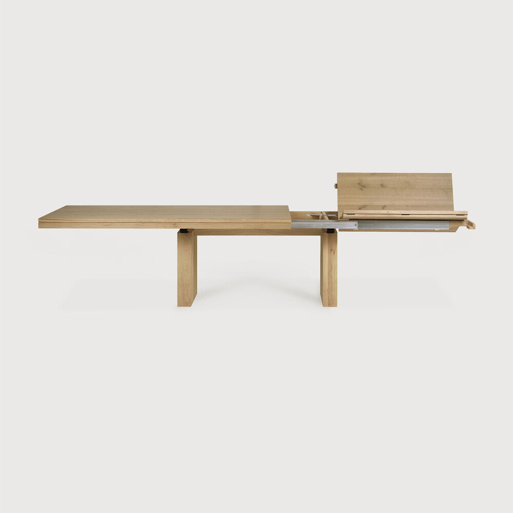 Double Extendable Dining Table | Oak | Rectangular