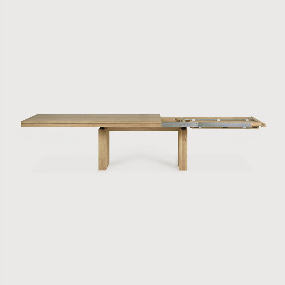 Double Extendable Dining Table | Oak | Rectangular
