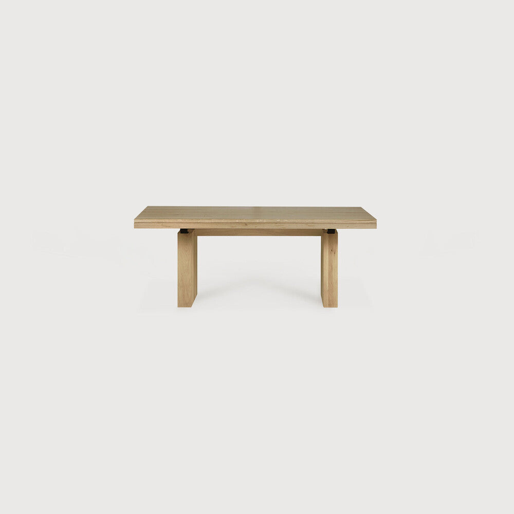 Double Extendable Dining Table | Oak | Rectangular