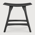 Osso Stool | Varnished Oak | Black
