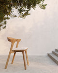 Bok Outdoor Dining Chair | Teak | Off White Fabric