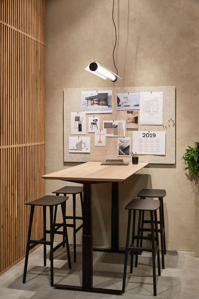 Bok Adjustable Desk | Black Base | Rectangular | Us