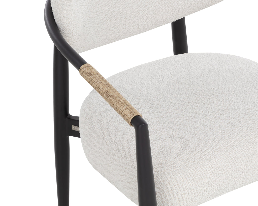 Marita Dining Armchair - Black - Louis Cream