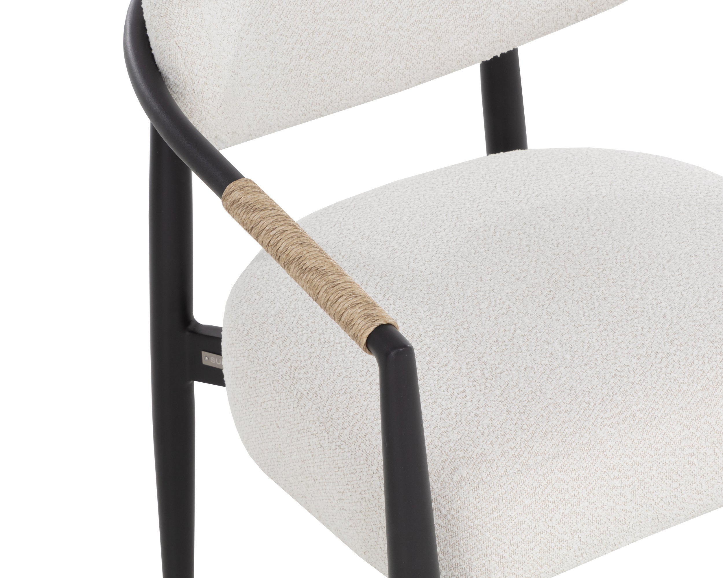 Marita Dining Armchair - Black - Louis Cream