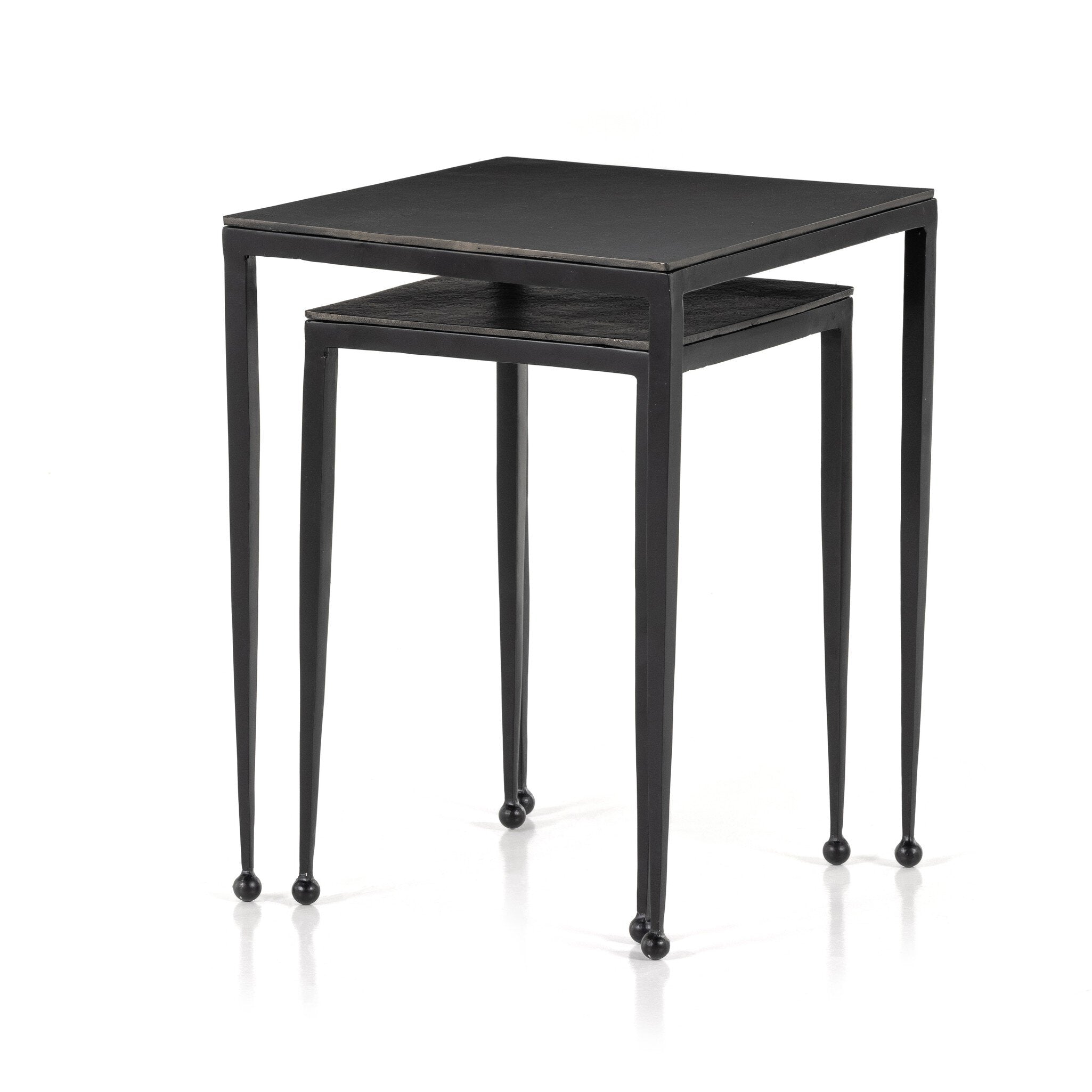 Dalston Nesting End Table Set - Raw Black