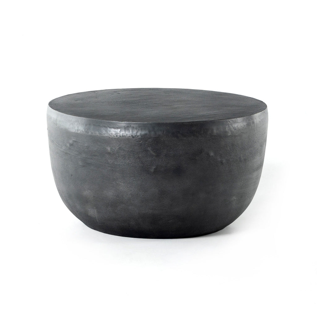 Basil Outdoor End Table - Aged Grey