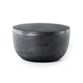 Basil Outdoor End Table - Aged Grey