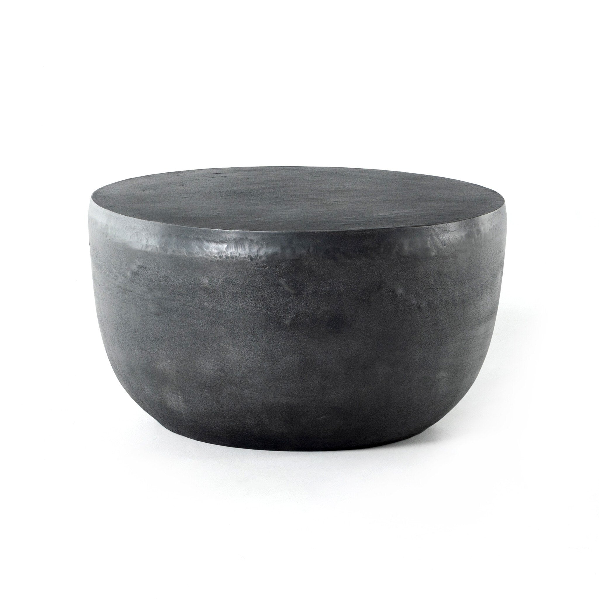 Basil Outdoor End Table - Aged Grey
