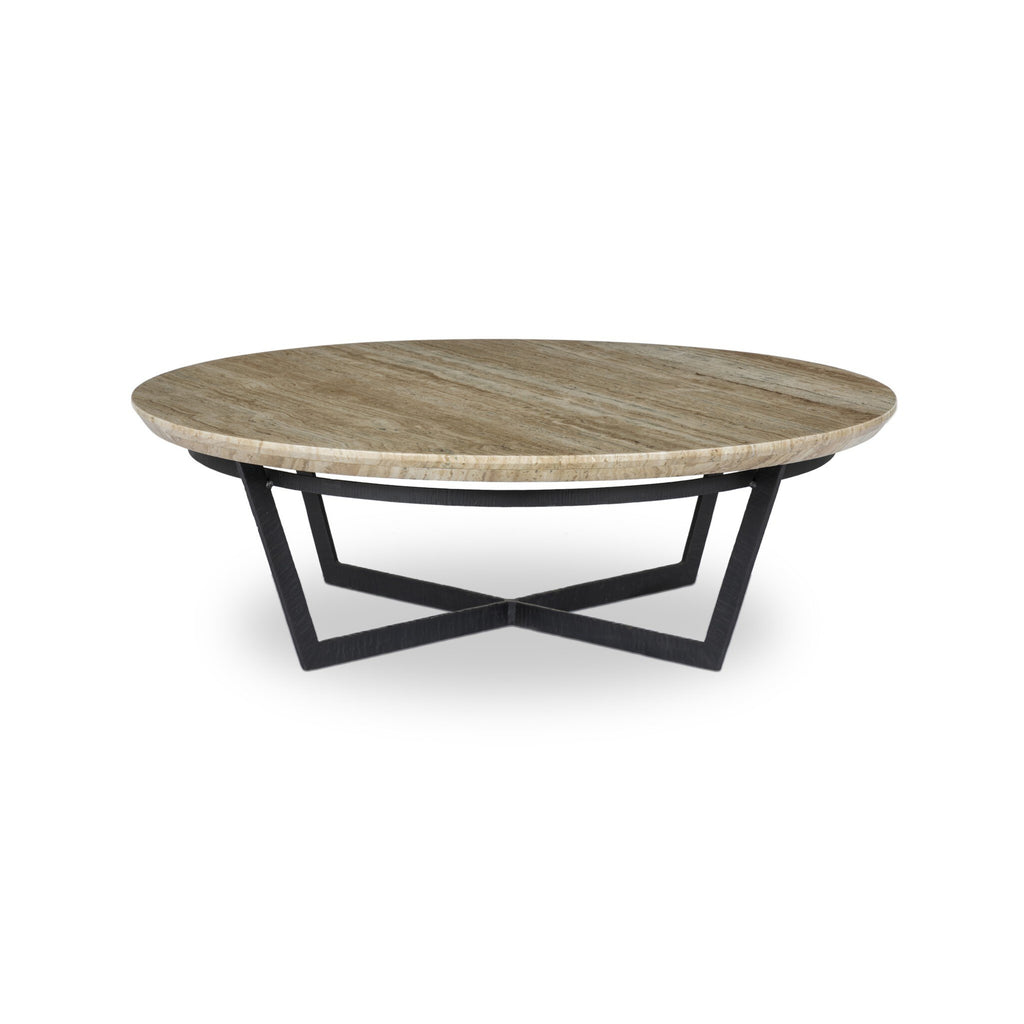 Felix Round Coffee Table - Travertine