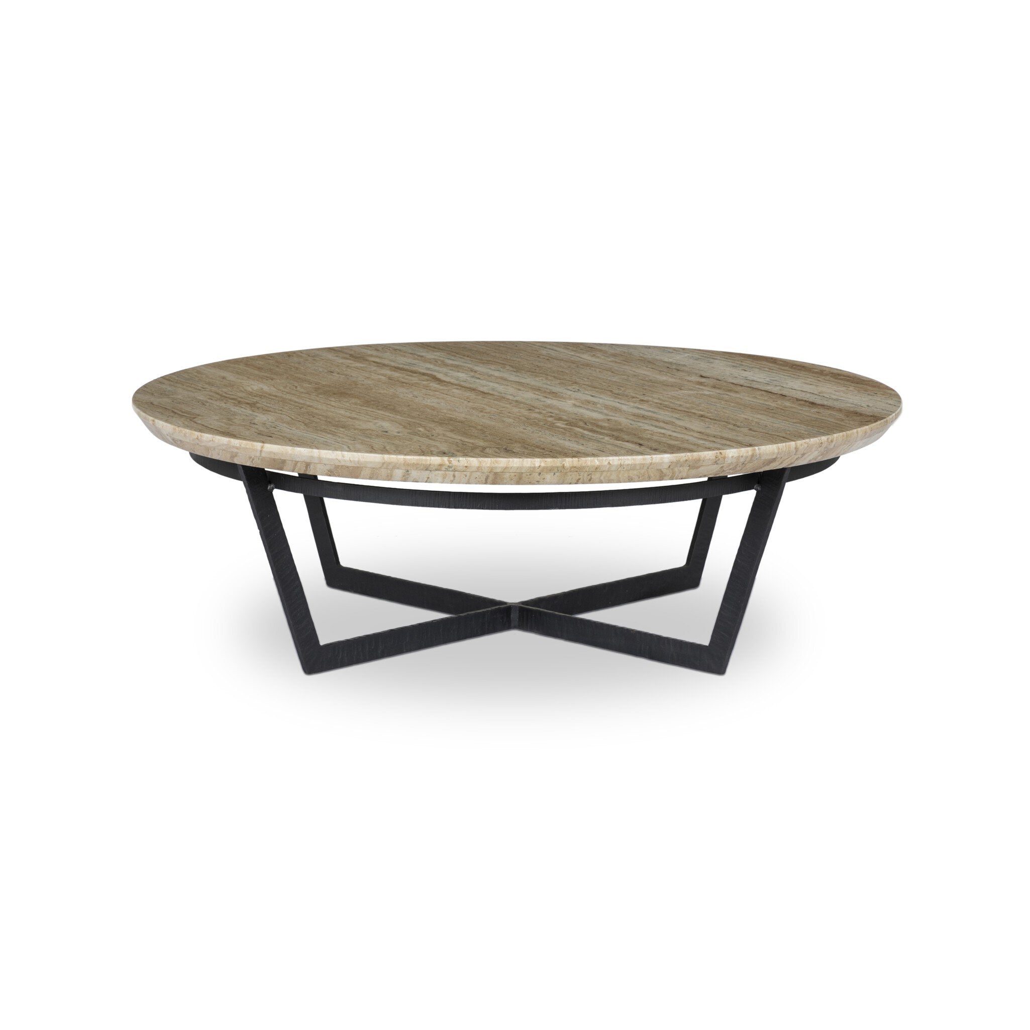 Felix Round Coffee Table - Travertine
