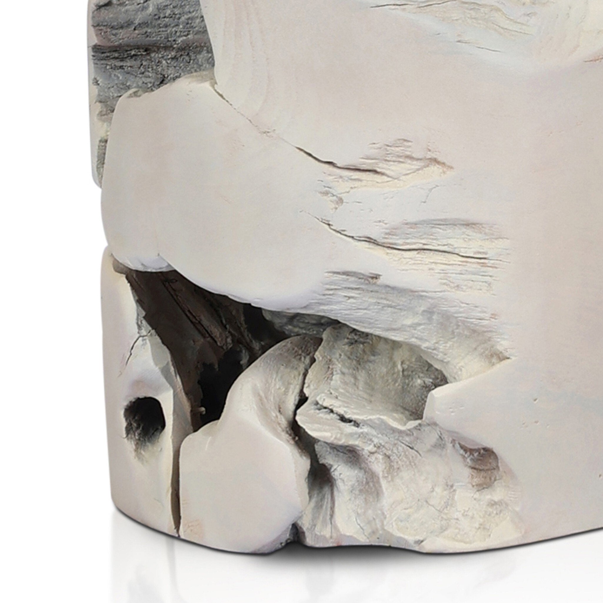 Teak Stool - Ivory Teak Root