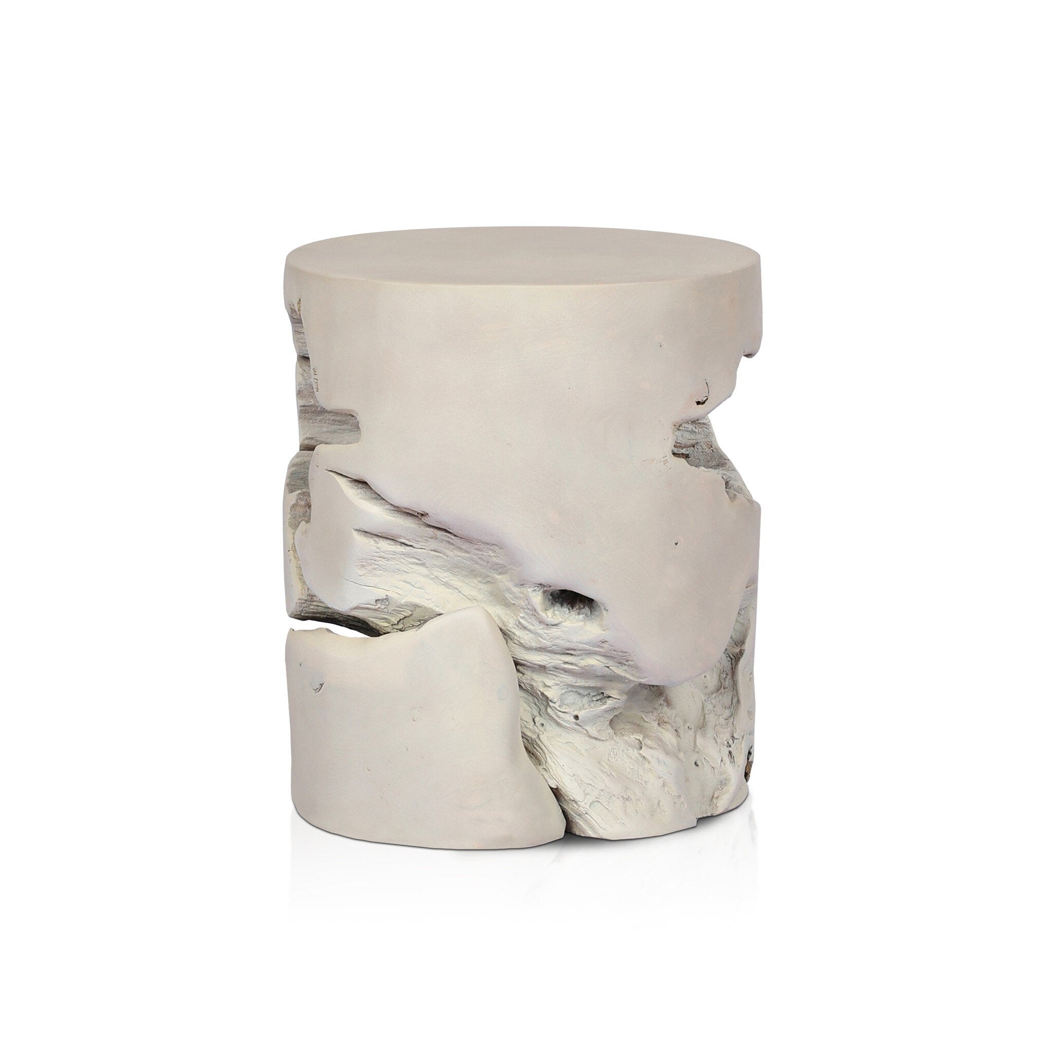 Teak Stool - Ivory Teak Root