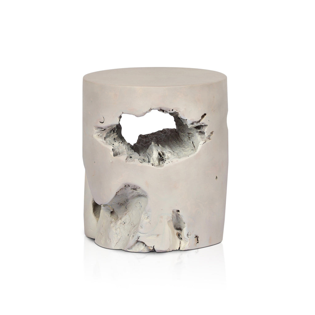 Teak Stool - Ivory Teak Root