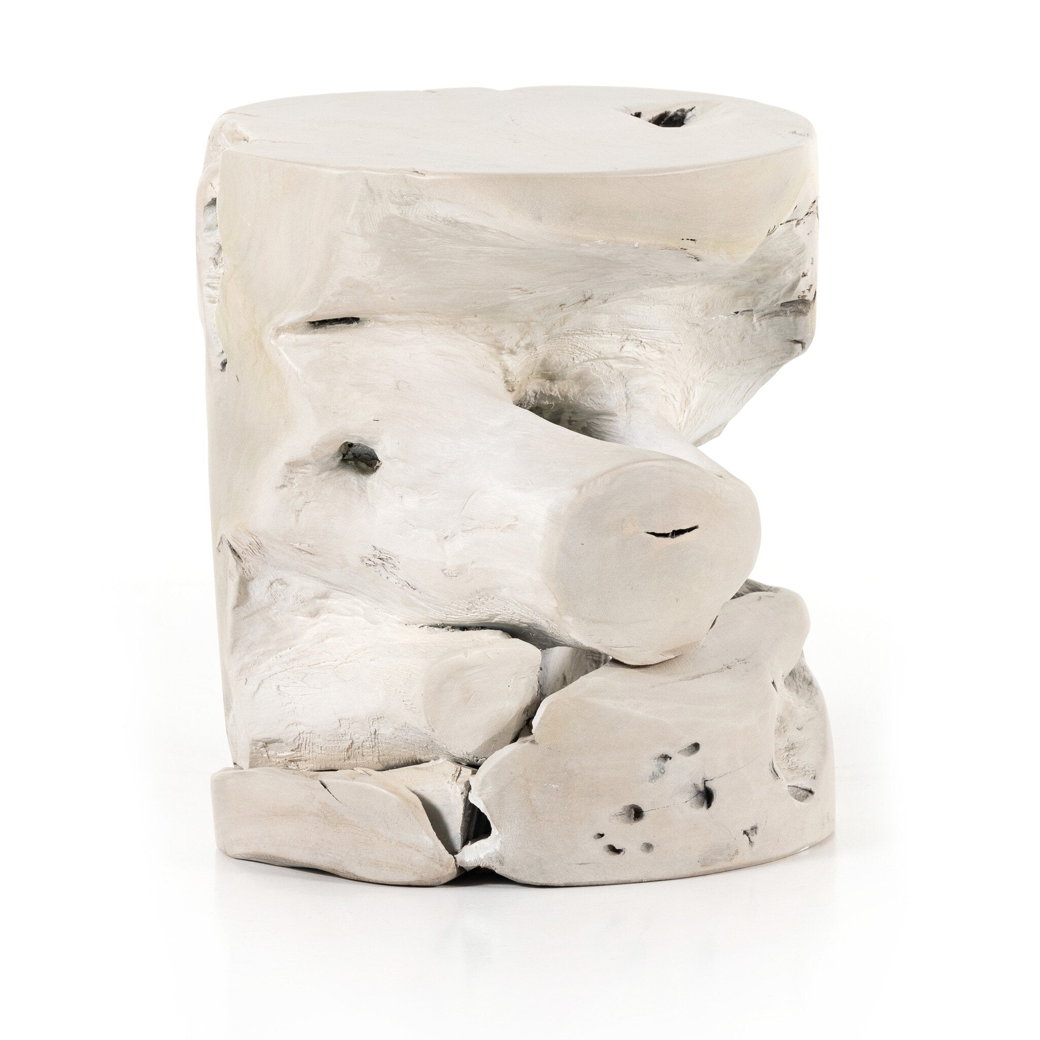 Teak Stool - Ivory Teak Root