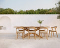 Bok Outdoor Dining Chair | Teak | Natural Fabric