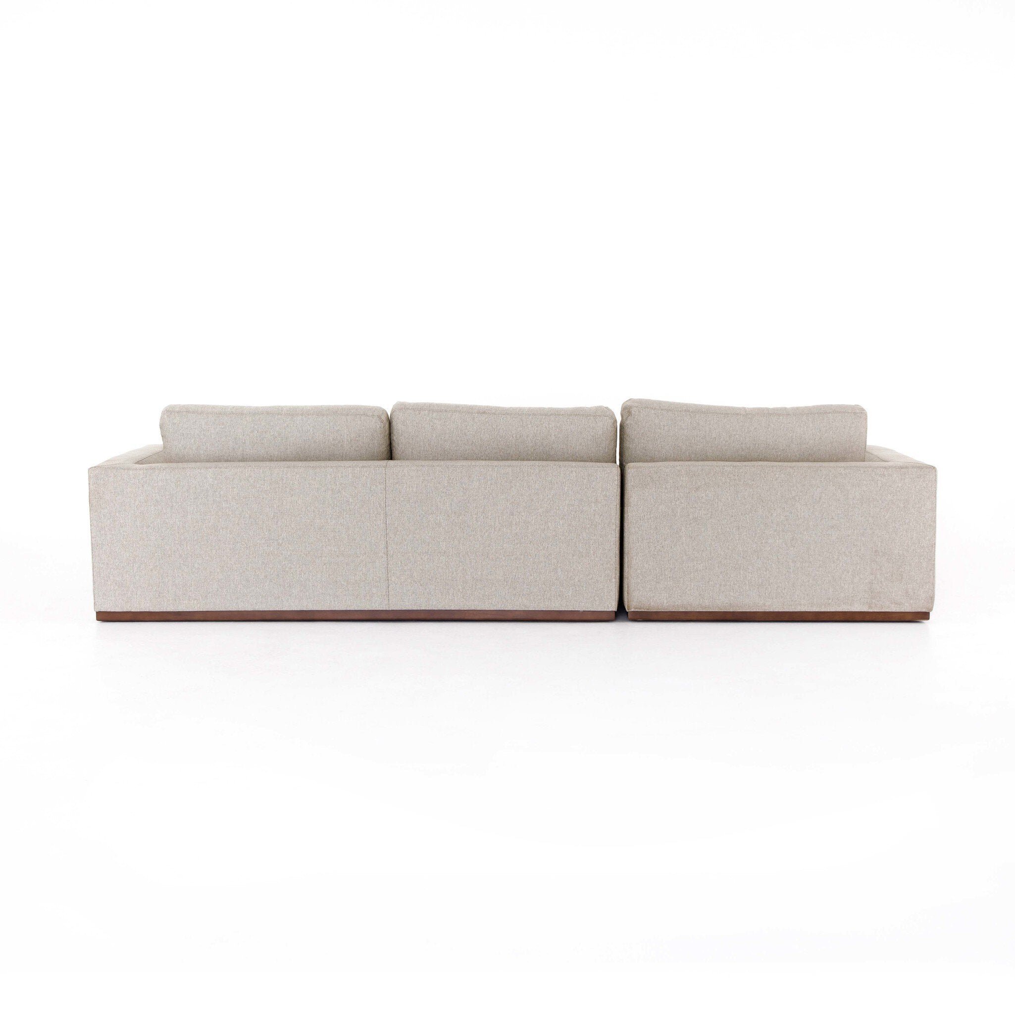 Colt 2-Piece Sectional - Aldred Silver | LAF