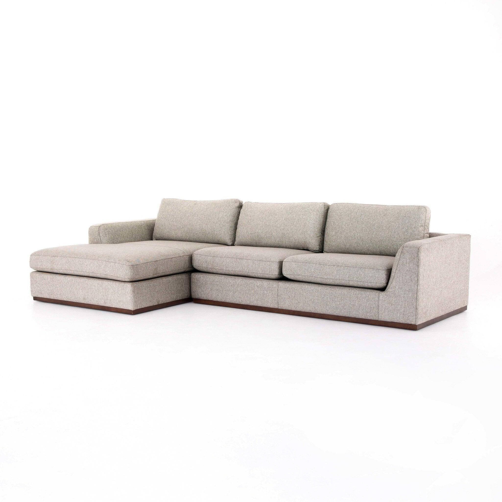 Colt 2-Piece Sectional - Aldred Silver | LAF