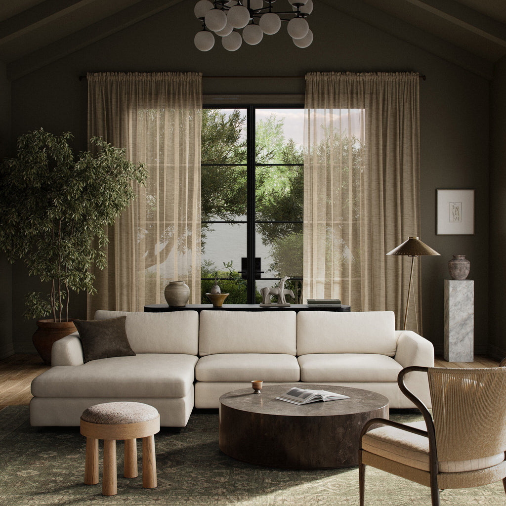 Colt 2-Piece Sectional - Crypton Nomad Marshmallow | LAF