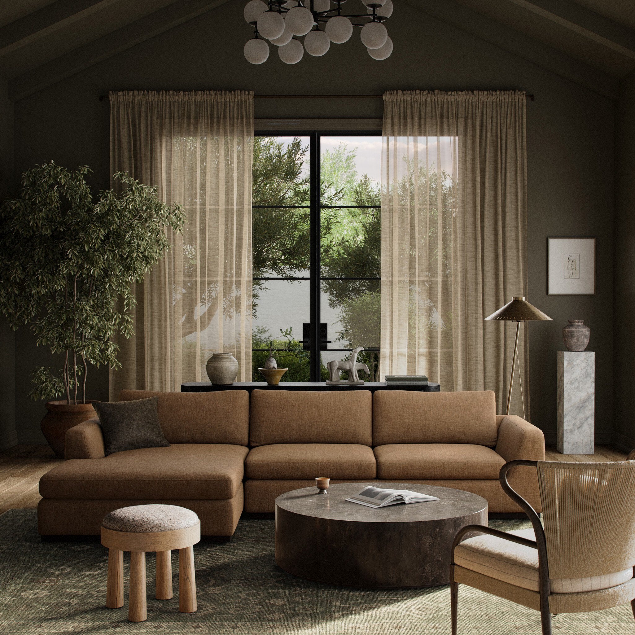 Colt 2-Piece Sectional - Savoy Ochre | LAF