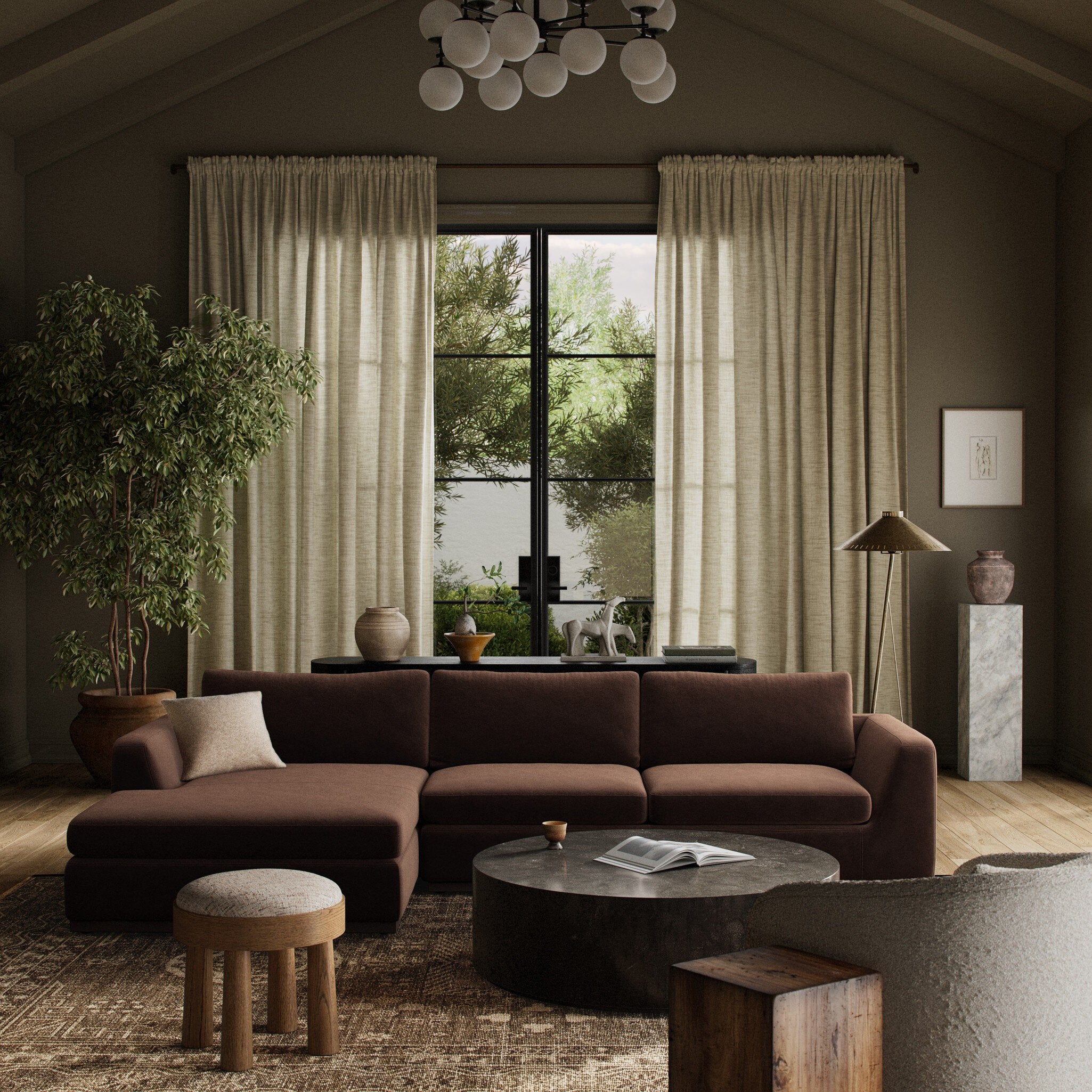 Colt 2-Piece Sectional - Surrey Cocoa | LAF
