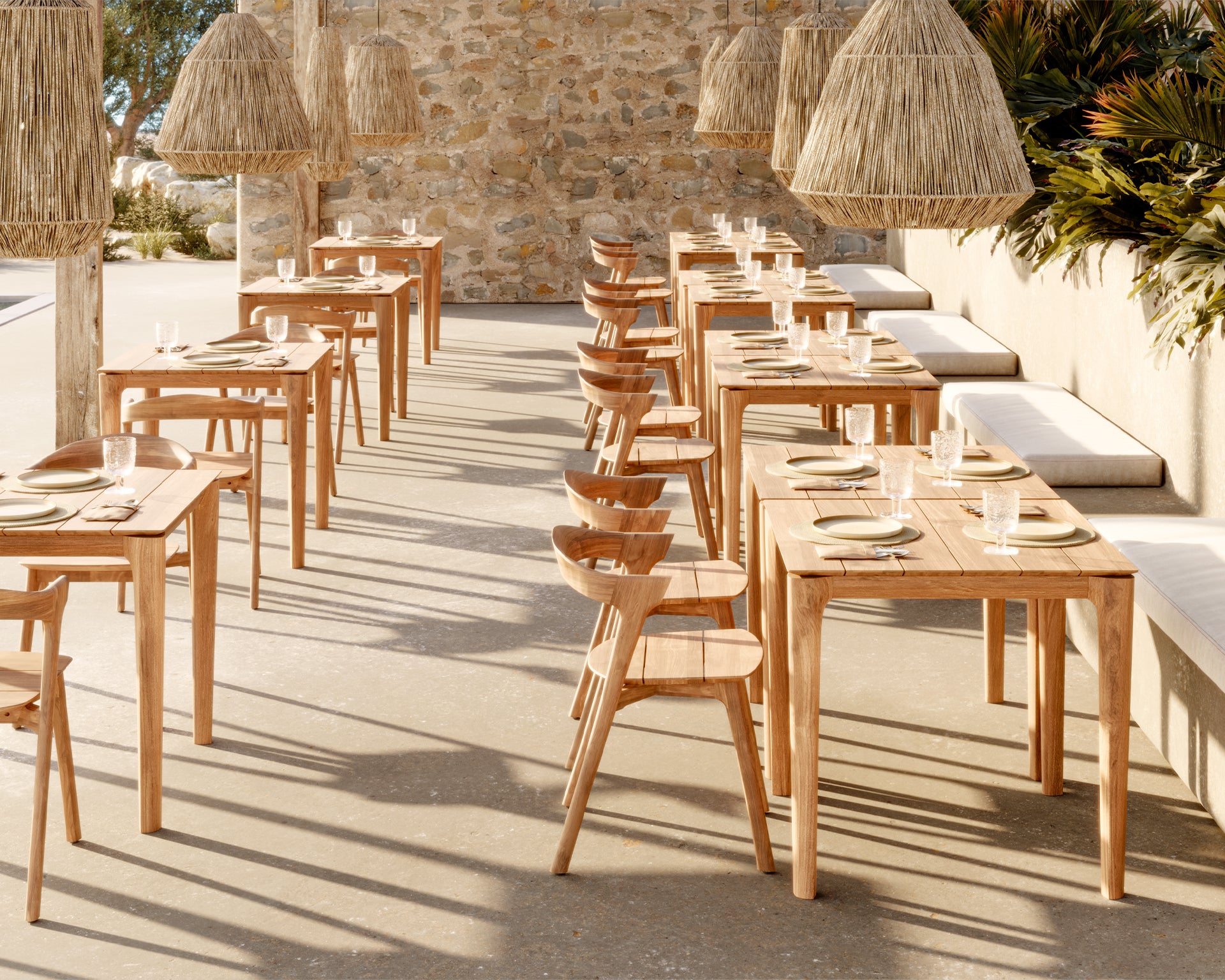 Bok Outdoor Dining Table | Teak | Square