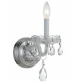 Traditional Crystal 5'' Hand Cut Crystal Polished Chrome Sconce