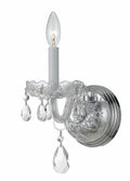 Traditional Crystal 5'' Swarovski Strass Crystal Polished Chrome Sconce