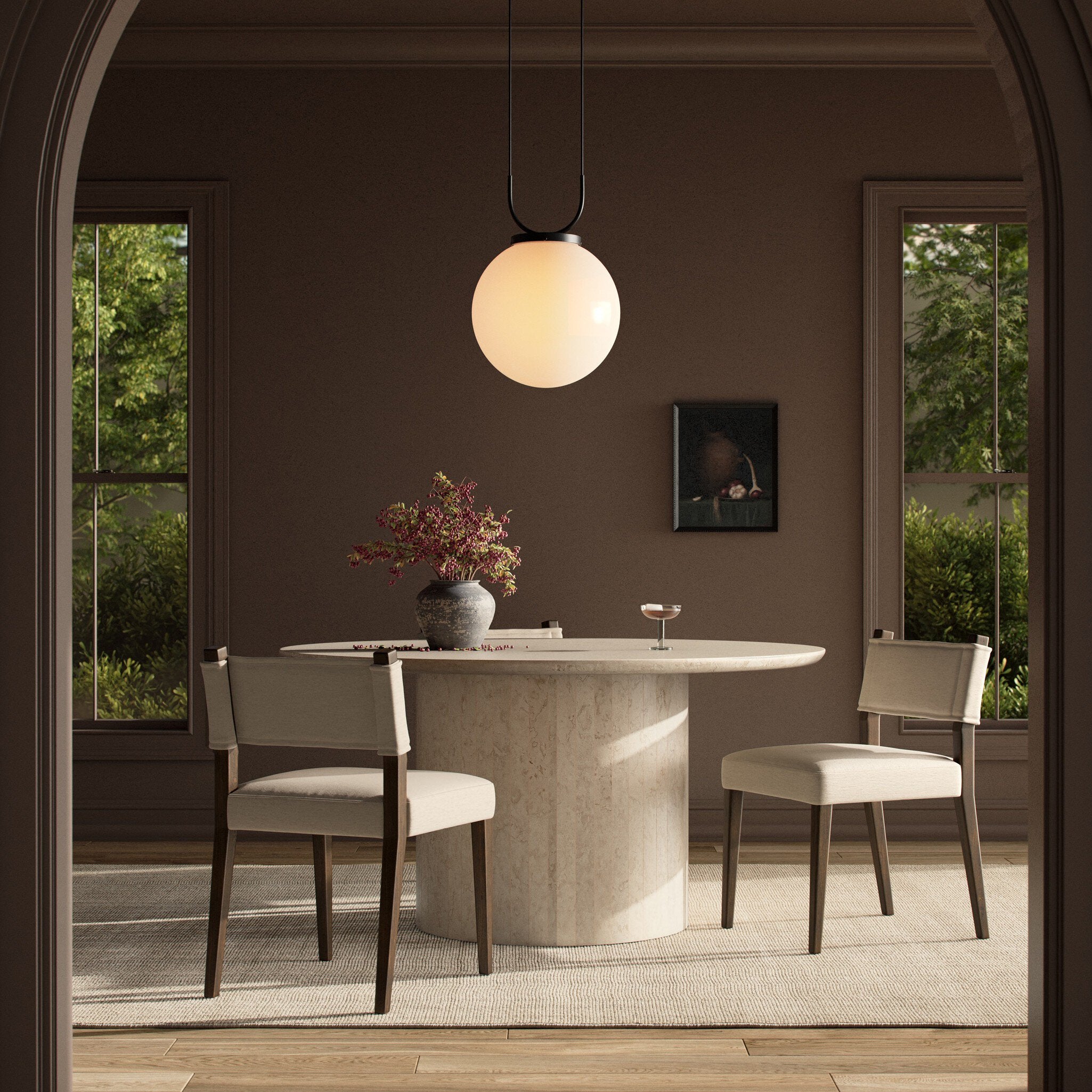 Ferris Dining Chair - Crypton Nomad Snow