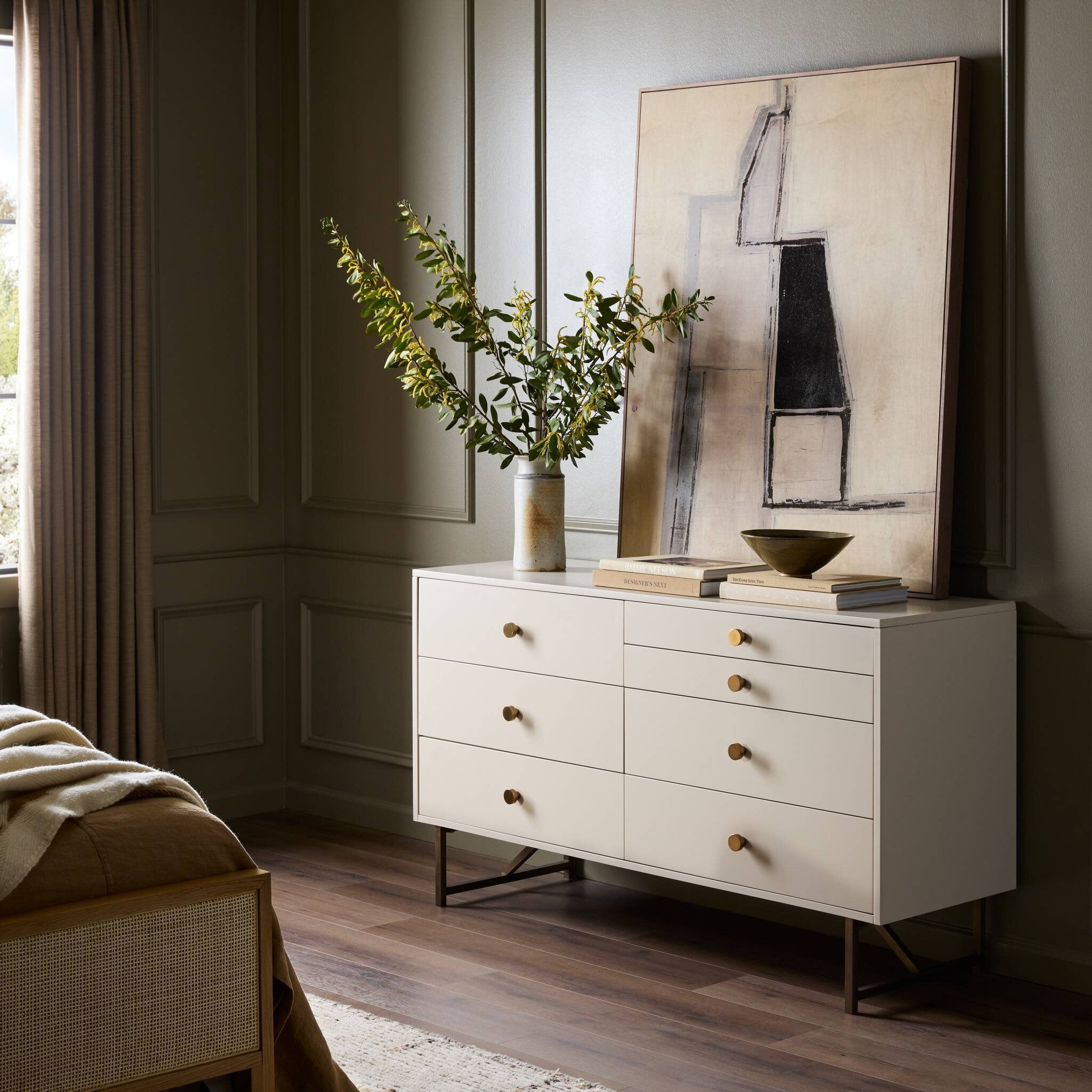 Van 7 Drawer Dresser - Matte Alabaster